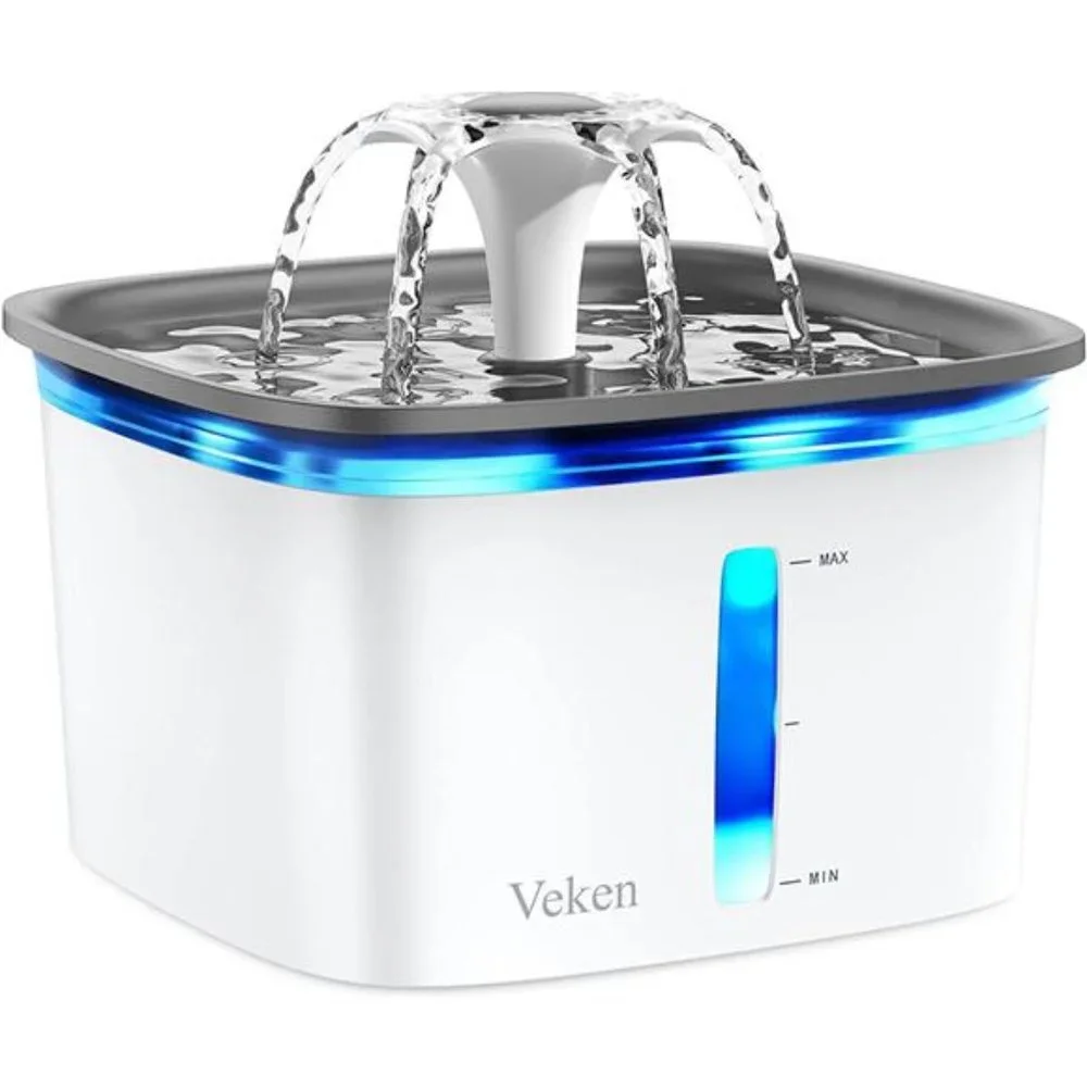 95oz/2.8L Pet Fountain, Automatic Cat Water Fountain Dog Water Dispenser
